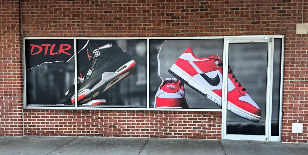 DTLR 700 Baltimore MD Store Window Graphic Install Photo